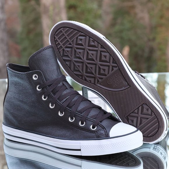 Converse Chuck Taylor All Star Tumbled Leather High Men’s Size 10 - Picture 4 of 13